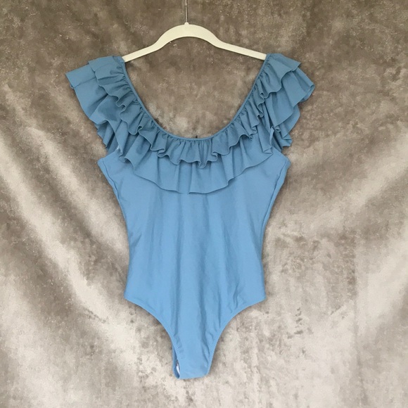 Cupshe Other - Cupshe | Blue ruffled one piece